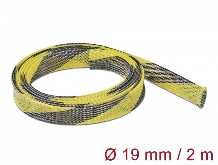 EAN 4043619207428 - DeLOCK 20742 pasacables Negro, Amarillo imagen 1