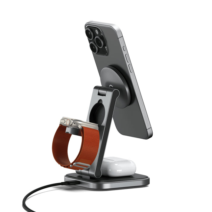 EAN 810086361175 - Satechi ST-Q31FM-EA cargador de dispositivo móvil Auriculares, Smartphone, Reloj inteligente Gris, Negro U imagen 3