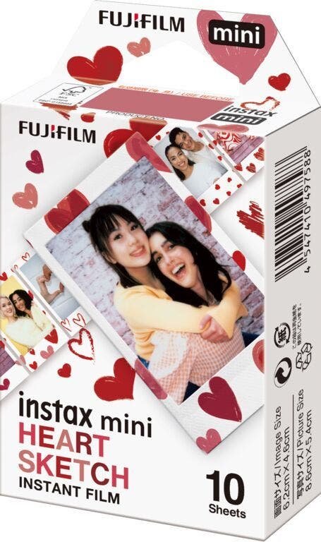 EAN 4547410497588 - Fujifilm Instax mini Heart Sketch película instantáneas 10 pieza(s) 54 x 86 mm imagen 2