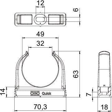 EAN 4012195588191 - Obo Bettermann 2149034 abrazadera para cable Gris claro 50 pieza(s) imagen 2