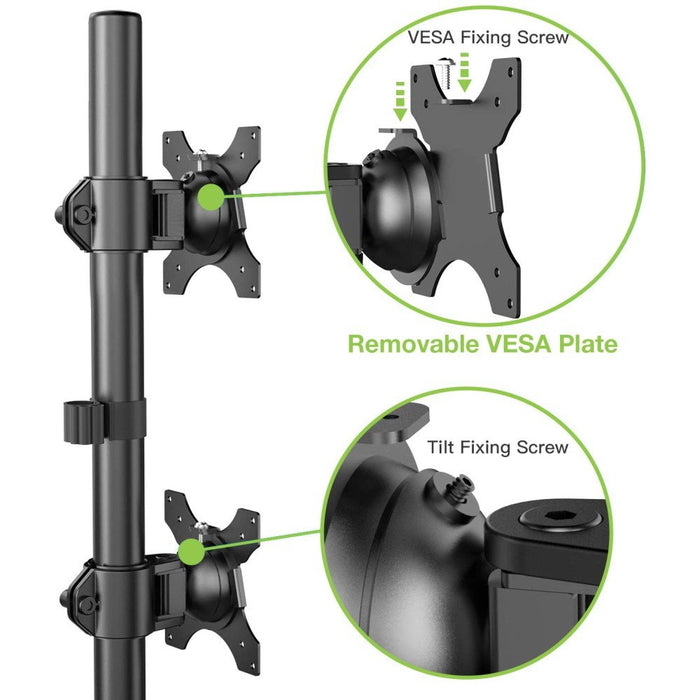 EAN 8054529027552 - Techly ICA-LCD 2520V soporte para monitor 68,6 cm (27") Escritorio Negro imagen 9