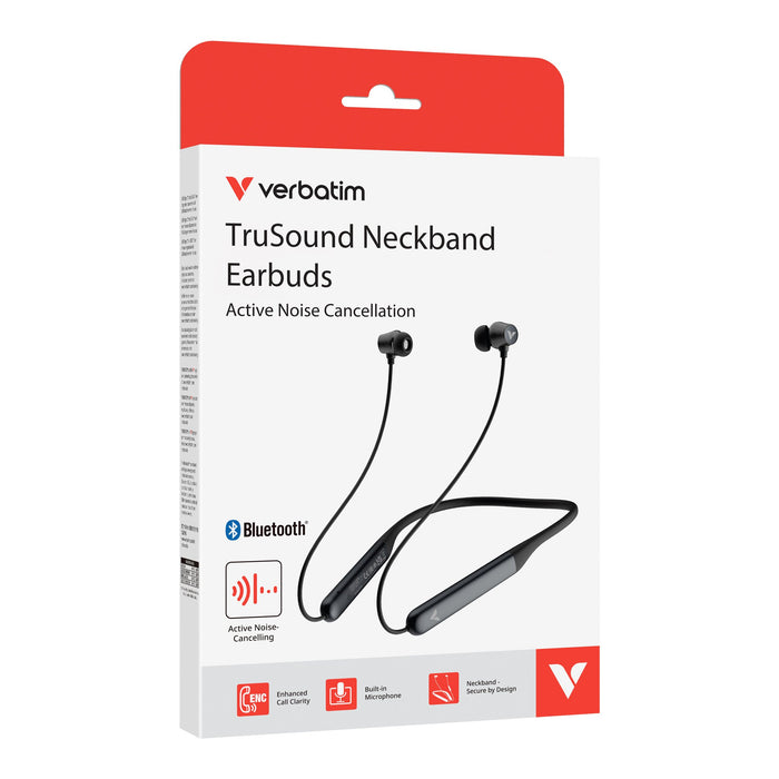 EAN 23942302056 - Verbatim TruSound ANC Auriculares Inalámbrico Banda para cuello Música/uso diario Bluetooth Negro imagen 8