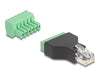EAN 4043619665907 - DeLOCK 66590 cambiador de género para cable RJ12 6 pin terminal block Negro, Verde imagen 1