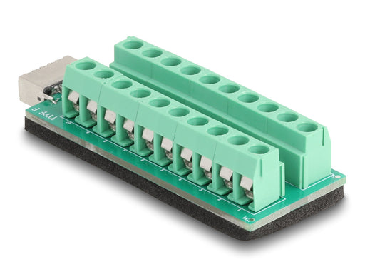 EAN 4043619671892 - DeLOCK 67189 cambiador de género para cable USB Type-E Key A Terminal block - 20 pin Negro, Verde imagen 2