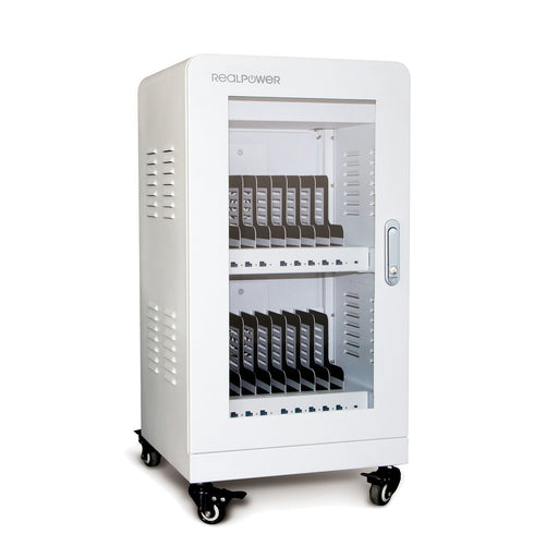 EAN 4040895007148 - RealPower Power Station 20 Carro de gestión y carga para dispositivos portátiles Blanco imagen 1