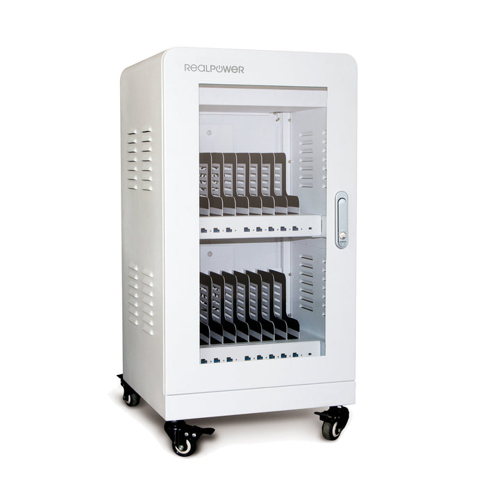 EAN 4040895007148 - RealPower Power Station 20 Carro de gestión y carga para dispositivos portátiles Blanco imagen 1