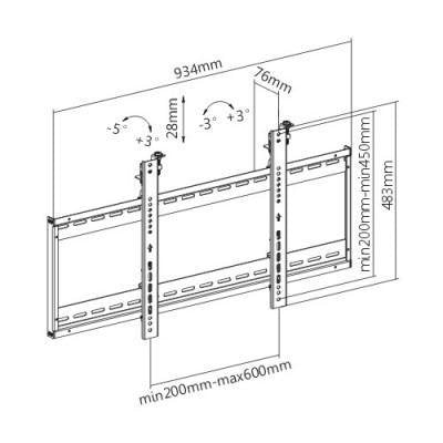 EAN 8054529028160 - Techly ICA-PLB 046F soporte para TV 177,8 cm (70") Negro imagen 2