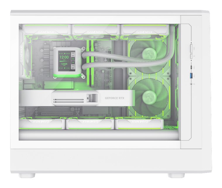 EAN 6931858778404 - GameMax CLAW 360 WH Micro Torre Blanco imagen 5