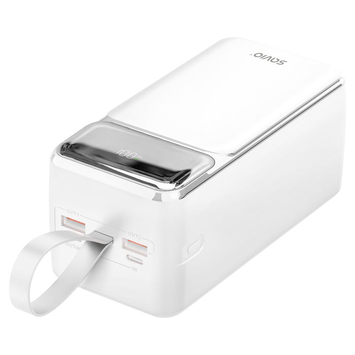 EAN 5907264119873 - Savio BA-15 batería externa Polímero de litio 50000 mAh Blanco imagen 6