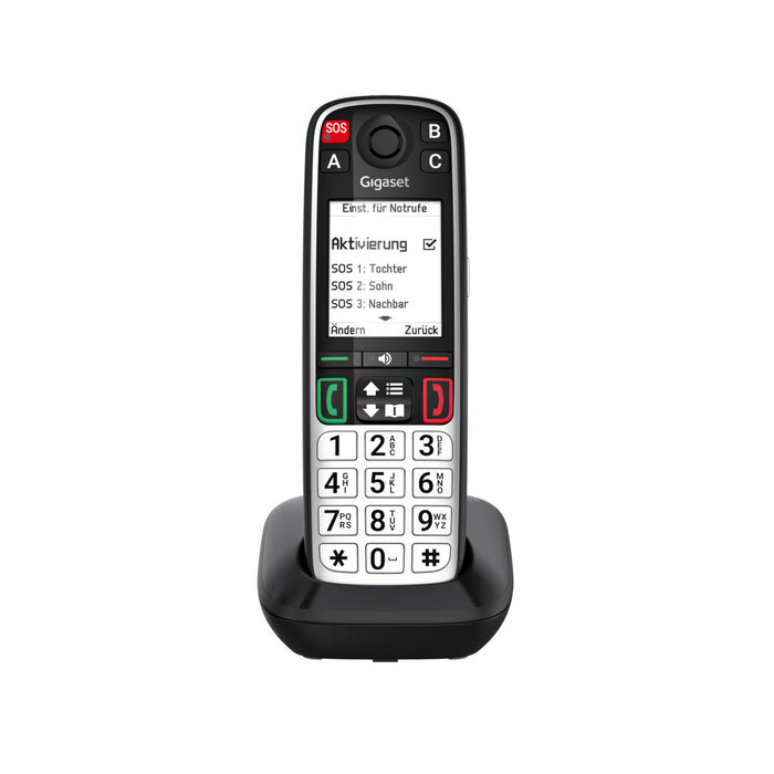 EAN 4255781906720 - Gigaset EASY 500 Teléfono DECT/analógico Identificador de llamadas Negro, Plata imagen 5