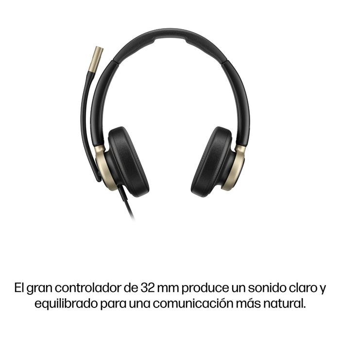 EAN 0199764365620 - HP Poly Mission 825 Stereo USB Wired Headset (Bulk) Negro imagen 11
