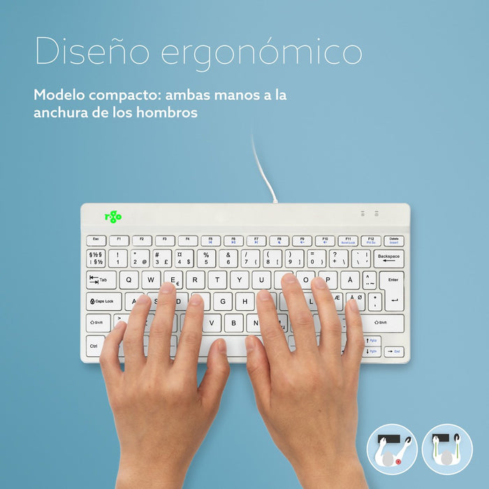 EAN 8719274492054 - R-Go Tools RGOCONDWDWH teclado Oficina USB Holandés imagen 8