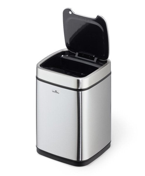 EAN 4005546728322 - Durable NO TOUCH 6L Rectangular Acero inoxidable Plata, Negro imagen 1