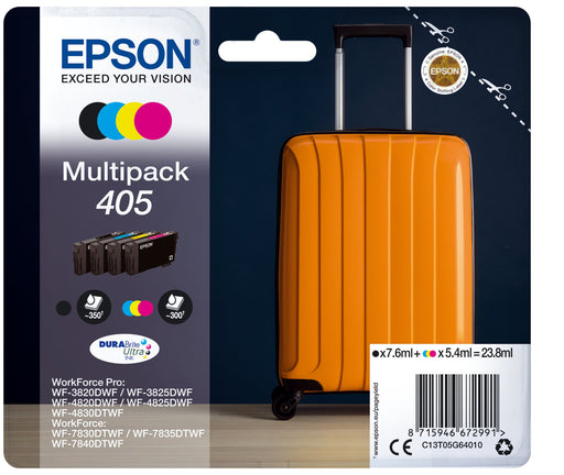 EAN 8715946672991 - Epson 405 DURABrite Ultra Ink cartucho de tinta 1 pieza(s) Original Rendimiento estándar Negro, Cian, Mag imagen 1