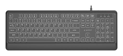 EAN 8716309136815 - Gembird KB-UML-04 teclado Universal USB QWERTY Internacional de EE.UU. Negro imagen 1