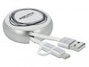 EAN 4043619858217 - DeLOCK 85821 cable USB USB 2.0 0,92 m USB A USB C/Micro-USB B Plata, Blanco imagen 1