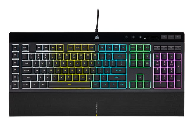 EAN 840006631743 - Corsair K55 RGB PRO teclado Juego USB AZERTY Francés Negro imagen 1