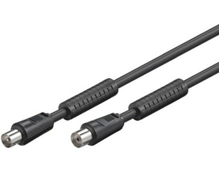 EAN 4014619674336 - Alcasa S-PAK05S cable coaxial 5 m RF TV Negro imagen 1