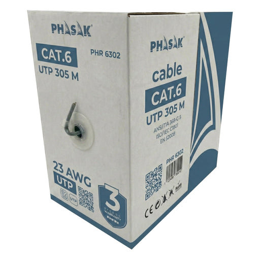 EAN 5605922028665 - Phasak PHR 6302 cable de red Gris Cat6 U/UTP (UTP) imagen 2