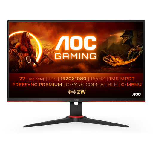 EAN 4038986180566 - AOC G2 27G2SPAE/BK pantalla para PC 68,6 cm (27") 1920 x 1080 Pixeles Full HD LED Negro, Rojo imagen 1