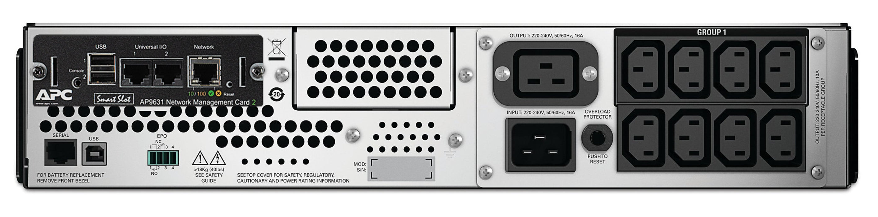 EAN 0731304327707 - APC Smart-UPS 3000VA sistema de alimentación ininterrumpida (UPS) Línea interactiva 3 kVA 2700 W 9 salida imagen 2