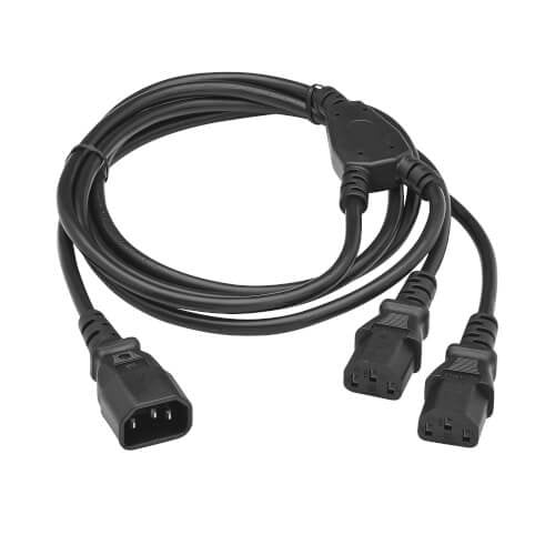 EAN 37332280985 - Eaton P004-02M-2C13EU cable de transmisión Negro 2 m IEC C14 IEC C13 imagen 2