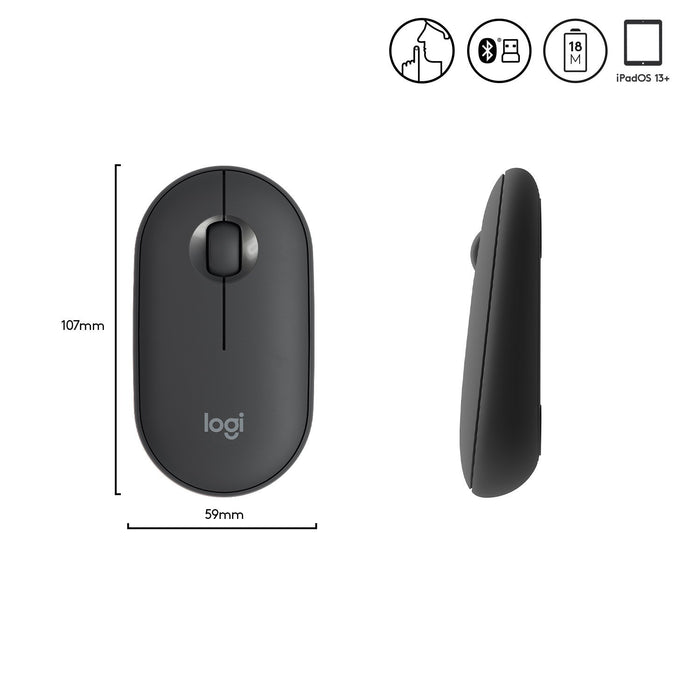 EAN 5099206085671 - Logitech 910-005718 ratón Oficina Ambidextro RF Wireless + Bluetooth Óptico 1000 DPI imagen 7