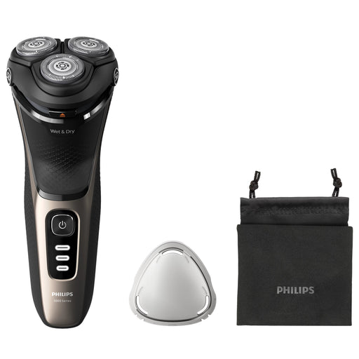 EAN 8720689018586 - Philips S3242/12 afeitadora Máquina de afeitar de rotación Recortadora Negro, Oro imagen 1