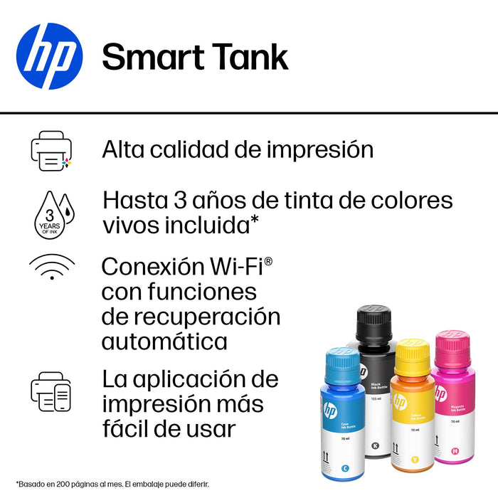 EAN 0195908302520 - HP Smart Tank 7306 All-in-One Printer Inyección de tinta térmica A4 4800 x 1200 DPI 15 ppm Wifi imagen 9