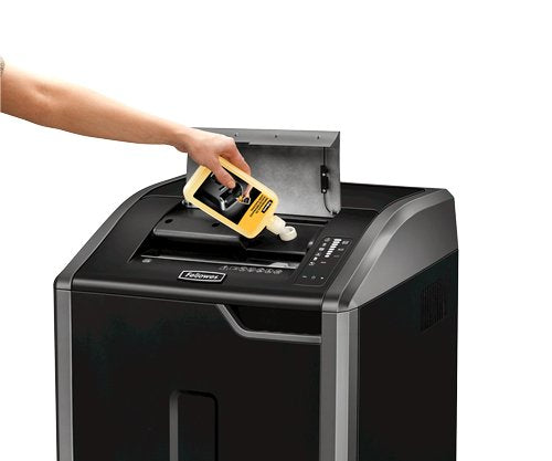 EAN 43859627325 - Fellowes 425Ci triturador de papel Corte cruzado 30 cm Negro, Plata imagen 3