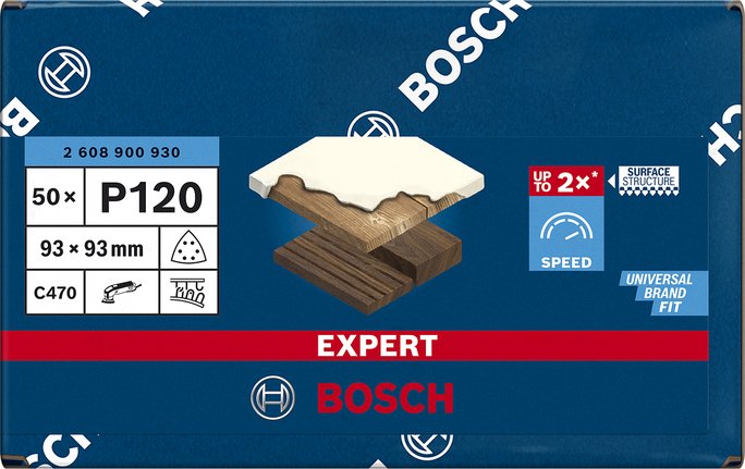 EAN 4059952542683 - Bosch Expert C470 50 pieza(s) Hoja lijadora imagen 3