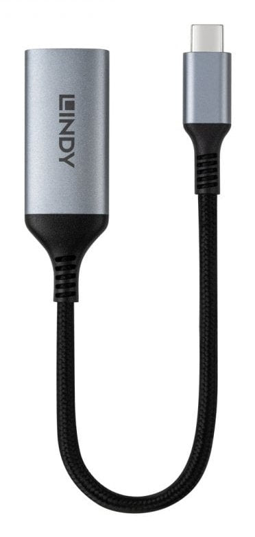 EAN 4002888434263 - Lindy 43426 adaptador de cable de vídeo 0,15 m USB Tipo C DisplayPort Gris, Negro imagen 2