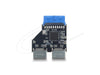 EAN 4043619673421 - DeLOCK 67342 cambiador de género para cable USB 5 Gbps 20 pin header 2x USB 5 Gbps 20 pin header Negro, A imagen 2