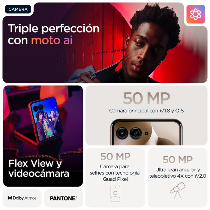 EAN 0840023293207 - Motorola razr 60 ultra 17,7 cm (6.96") SIM doble Android 15 5G USB Tipo C 16 GB 512 GB 4700 mAh Madera imagen 30