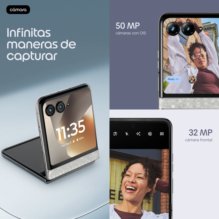 EAN 0840493609867 - Motorola razr 70 17,5 cm (6.9") SIM doble Android 16.0 5G USB Tipo C 8 GB 256 GB 4800 mAh Blanco imagen 18