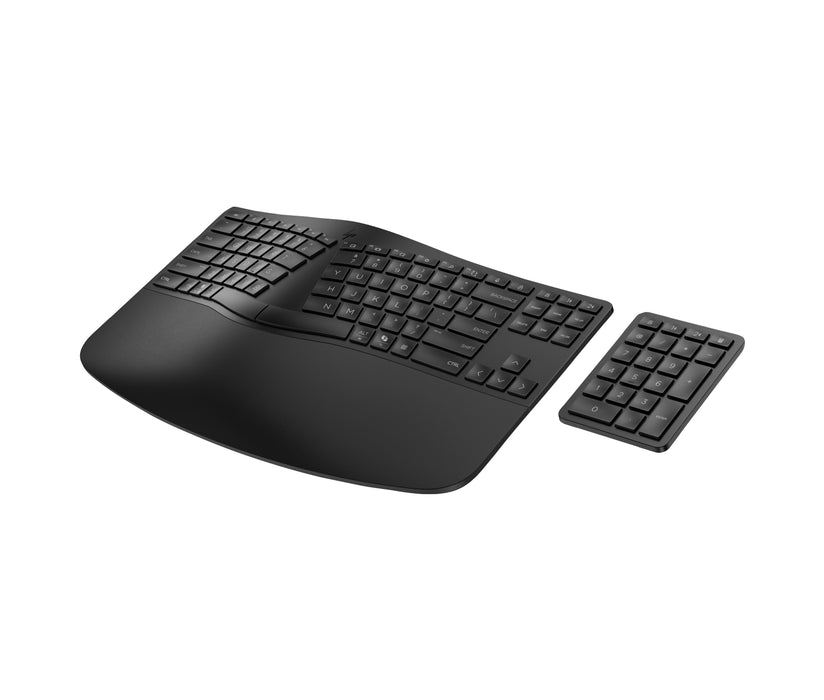 EAN 0197192179260 - HP 960 BLK Ergonomic Wireless Keyboard teclado Hogar RF Wireless + Bluetooth Negro imagen 11
