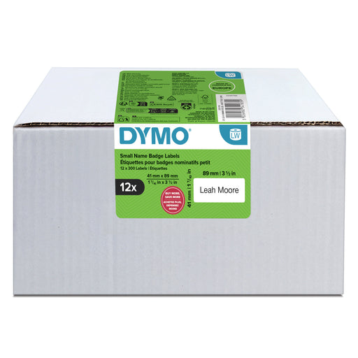 EAN 3026982341839 - DYMO LW BADGE SMALL 41 x 89mm 12 ROLLS Blanco Etiqueta para impresora autoadhesiva imagen 1