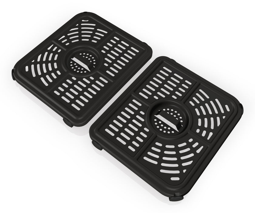 EAN 0622356270373 - Ninja AF500EU freidora Doble 10,4 L Independiente 2470 W Freidora de aire caliente Negro, Acero inoxidabl imagen 8