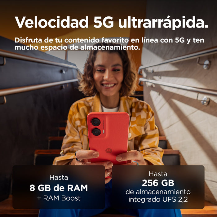 EAN 0840023284397 - Motorola moto G35 5G 17,1 cm (6.72") SIM doble Android 14 USB Tipo C 8 GB 256 GB 5000 mAh Rojo imagen 8