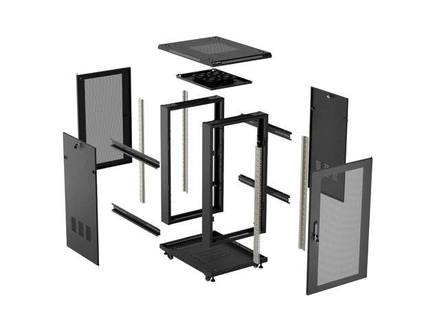 EAN 5901969448290 - Lanberg FF01-6818-23B armario rack 18U Rack o bastidor independiente Negro imagen 12