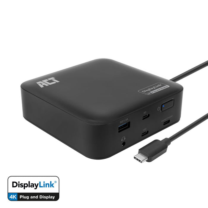EAN 8716065550443 - ACT AC7150 base para portátil y replicador de puertos Alámbrico USB 3.2 Gen 2 (3.1 Gen 2) Type-C Negro imagen 1