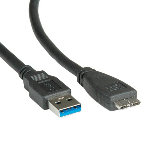 EAN 7611990190102 - ROLINE 11.02.8875 cable USB USB 3.2 Gen 1 (3.1 Gen 1) 2 m USB A Micro-USB B Negro imagen 1