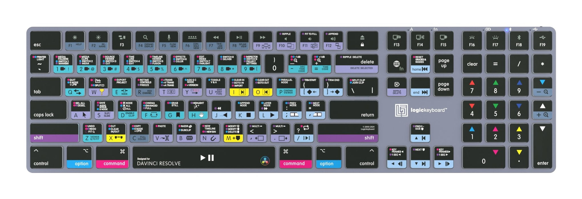 EAN 5707795022044 - Logickeyboard LKB-RESB-TM teclado Oficina Bluetooth QWERTZ Alemán Gris, Titanio imagen 2
