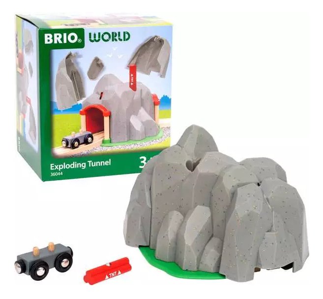 EAN 7312350360448 - BRIO World Train Set Exploding Tunnel imagen 2