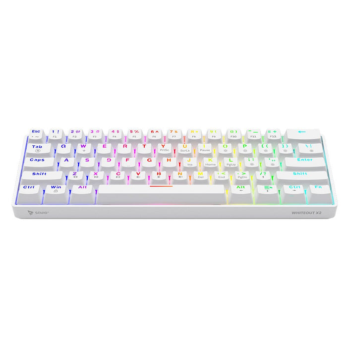 EAN 5901986048725 - Savio WHITEOUT X2 RED teclado Universal USB QWERTY Internacional de EE.UU. Blanco imagen 2