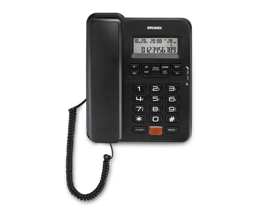 EAN 8015908750300 - Brondi Office Desk Teléfono DECT Identificador de llamadas Negro imagen 1