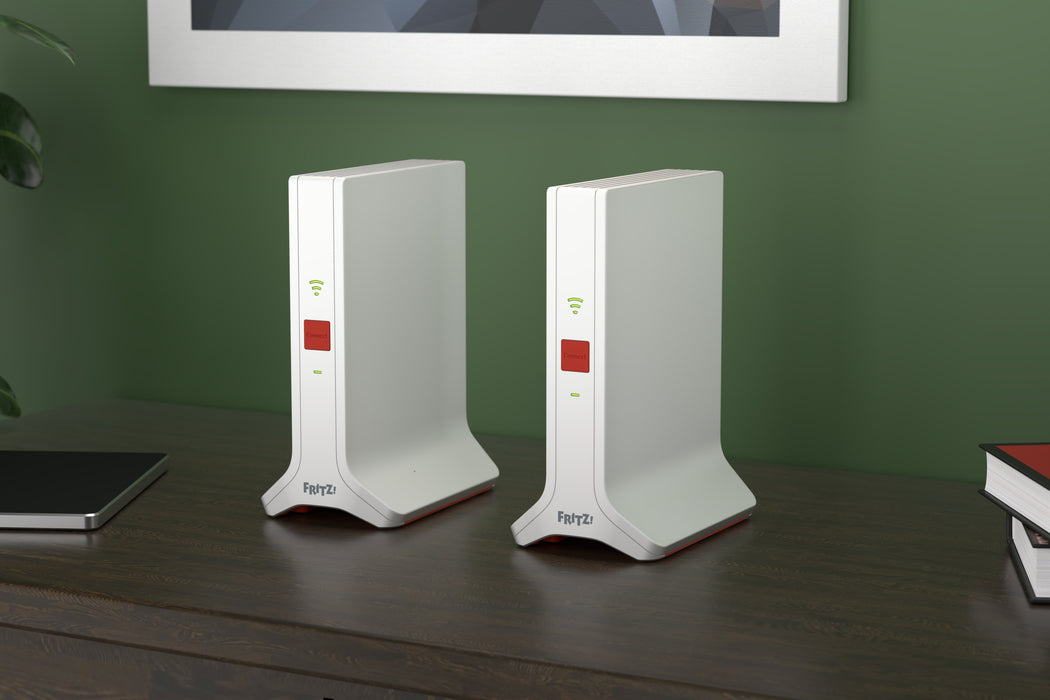 EAN 4023125031106 - Mesh Set FRITZ! 4200 2-pack Edition International Doble banda (2,4 GHz / 5 GHz) Wi-Fi 6 (802.11ax) Rojo,  imagen 11