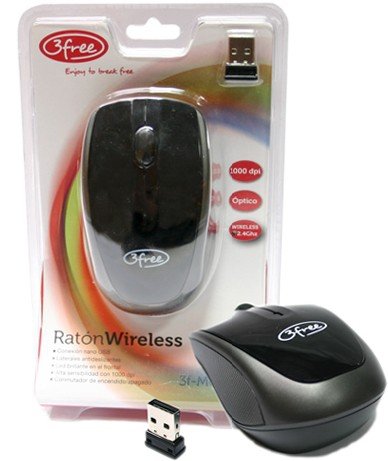 EAN 8480000908803 - 3free 3F-MCW401 ratón RF inalámbrico Óptico 1000 DPI imagen 1