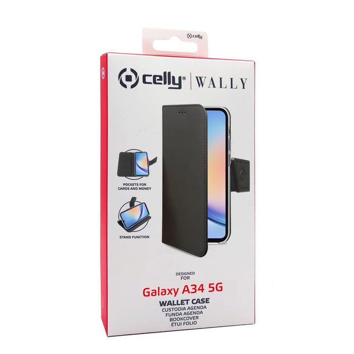 EAN 8021735200826 - Celly WALLY1036 funda para teléfono móvil 16,8 cm (6.6") Libro Negro imagen 6