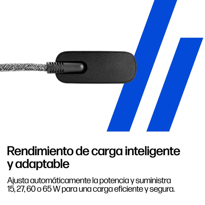 EAN 198122961122 - HP 65W USB-C Laptop Charger adaptador e inversor de corriente Interior Negro imagen 4